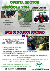 Cursos Subvencionados para el Sector Agrícola.  ¡¡ INFÓRMATE !!